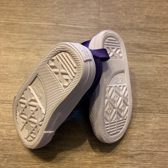 Infant Converse One Star Purple Sneakers - Picture 4 of 5